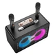 Портативная беспроводная Bluetooth колонка акустика-караоке с микрофоном Hoco HA8 BT5.4, TWS, USB/AUX/TF, 40W Black - изображение 3