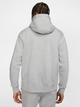 Толстовка на флісі на блискавці чоловіча Nike M Nsw Club Hoodie Fz Bb BV2645-063 L Сіра (193147702569) - зображення 2