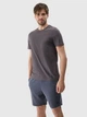 Футболка хлопковая длинная мужская 4F 4FRSS24TTSHM2078-22S 2XL Темно-серая (5905700204534) - изображение 1