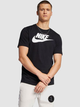 Koszulka męska bawełniana Nike M Nsw Tee Icon Futura AR5004-010 M Czarna (191888621552) - obraz 1