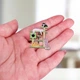 Значок (пин) BROCHE брошь бижутерия Животные Котики разноцветный BRGV114829 - изображение 2