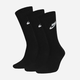 Набір чоловічих шкарпеток 3 пари Nike U Nk Nsw Everyday Essential Cr DX5025-010 42-46 (L) Чорний (196148785661) - зображення 1