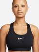 Top sportowy damski Nike W Nk Swsh Med Spt Bra DX6821-010 L Czarny (196608850694) - obraz 3
