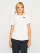 Футболка бавовняна жіноча Nike W Nsw Club Ss Tee DX7902-100 XL Біла (196153999121) - зображення 1