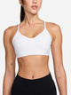 Top sportowy damski Nike W Nk Df Indy Lgt Spt Bra FD1062-100 L Biały (197593092601) - obraz 1