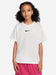 Koszulka dziecięca dla dziewczynki Nike G Nsw Tee Boy Essntl Lbr FZ5539-100 134-140 cm (M) Biała (197596627817) - obraz 1