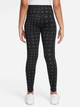 Дитячі спортивні легінси для дівчинки Nike G Nk Df One Tght Aop HF8228-010 134-140 см (M) Чорні (197859768608) - зображення 2