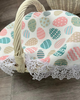 Салфетка на корзину Delight Писанки с кружевом 50х40 см (Koshyk-z-merezhyvom-40kh50) - изображение 3