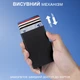 Картхолдер картківниця візитниця кардхолдер для карток GDragon Home з RFID захистом висувним механізмом тримач для банківських дисконтних карток візитівок автодокументів перепустки картотримач кейс кишеньковий алюмінієвий Світло-золотий 125_1_0_5 - зображення 3