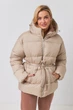Куртка вкорочена з поясом Wear me M/L Бежевій (10_24_183-1_10008) - зображення 1