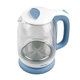 Електрочайник 1,7л 1850-2200W скло (диск) блакитний MR-056-BLUE Maestro - изображение 1