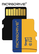 Карта памяти Micro SD MicroDrive 64Gb U3 A1 class 10 + SD адаптер - изображение 1