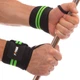 Бинты кистевые для жима и тяги Mute Wrist Wraps 9097 2шт в комплекте Black-Green - изображение 2