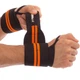 Бинты кистевые для жима и тяги Mute Wrist Wraps 9097 2шт в комплекте Black-Orange - изображение 1
