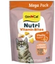 Вітамінізовані ласощі для котів GimCat Nutri Vitamin Bites Джимкет сердечки з куркою для здоров'я шкіри шерсті серця та гострого зору 425 г (4002064419688) - зображення 1