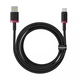 Кабель зарядки Baseus P10377802U01-03 Dura Series (60W) (2M) USB to Type-C Чорний-червоний - изображение 3