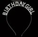 Обруч для волосся металевий з камінцями BIRTHDAY GIRL Срібло - изображение 1