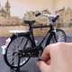 Коллекционная сборная минимодель велосипеда с подвижными элементами ArtesRide 1:10, черная - изображение 3