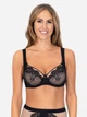 Бюстгальтер с косточками кружевной Rosme RS Jessica 647620 90E Черный (4752220065968) - изображение 1