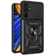 Чехол Fiji Camera Defence для Samsung Galaxy A36 5G (A366) бампер с защитой камеры и подставкой Black - изображение 1