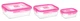 Набір прямокутних контейнерів Luminarc Pure Box Active Neon 3 шт. (N0332) - зображення 1