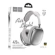 Наушники Bluetooth беспроводные Hoco W35 Air Triumph накладные с микрофоном и слотом под карту памяти Silver - изображение 3