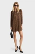 Жіноча коричнева сукня з візерунком Michael Kors M MR582QYGRY - изображение 1