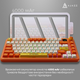 Клавіатура бездротова Ajazz AK820 MAX RGB Avocado Switch Wireless With Screen підсвітка, помаранчева (AK820MAX-AS-OW) 305775 - изображение 14