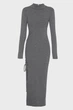 Жіноча сіра вовняна сукня MERINO RUCHED MIDI DRESS Michael Kors S MF482LZ4VR - изображение 7