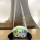 Мягкая сумочка аниме Sanrio Pochacco с регулируемым ремешком для детей и подростков, комбинированный материал, разноцветная, 8x23x8 см - изображение 2