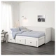 Каркас кушетки с 3 выдвижными ящиками HEMNES IKEA 903.493.26 белый - изображение 10