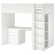 Кровать-антресоль SMASTAD IKEA 994.288.66 белый - изображение 1