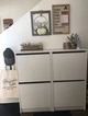 Тумба для взуття BISSA 49x28x93 cm IKEA 705.302.56 білий - зображення 6