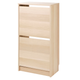 Тумба для взуття BISSA 49x28x93 cm IKEA 705.302.18 дуб - зображення 1