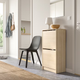 Тумба для взуття BISSA 49x28x93 cm IKEA 705.302.18 дуб - зображення 4