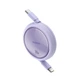 Кабель Baseus Free2Draw Mini Retractable Charging Cable Type-C to Type-C 100W 1m Nebula Purple P10364500511-00 - изображение 4