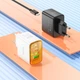 Мережевий зарядний пристрій HOCO CS42A Smart PD30W+QC3.0 charger (EU) Black 6942007620765 - зображення 6