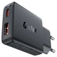 Сетевое зарядное устройство ACEFAST A69 PD30W GaN (USB-A+USB-C) ultra-thin charger Black 6974316282709 - изображение 2
