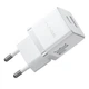 Мережевий зарядний пристрій Baseus Palm Fast Charger C+U 30W EU Moon White P1011160A213-00 - зображення 5