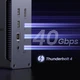 Концентратор 13 in 1 UGREEN U710 Revodok Max 213 Thunderbolt 4, док-станция 40 Гбит/с с двумя дисплеями 4K@60 Гц или одним 8K, зарядка 90 Вт для ноутбука, 2.5GbE, SD/TF 4.0 для ноутбуков MacBook, Windows PC и многое другое Grey (25054) - изображение 6