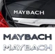 Эмблема надпись LinkNexGen Maybach (Черная Глянец) 185х22 мм (на скотче) A2228173300 - изображение 3