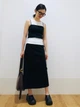 Юбка миди осенняя прямая женская Uniqlo 769862877 S Черная (1159828136) - изображение 7