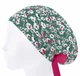 Медицинская шапочка женская HeadwearUniverse универсальная принт Бело-розовые цветы - изображение 3