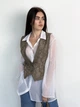 Женский жилет ART KNIT Python коричневый, M 038384 - изображение 3
