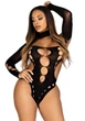 Безшовні боді на одне плече Leg Avenue Seamless thong back bodysuit - зображення 5
