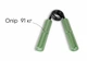 Эспандер кистевой EasyFit Hand Grip PRO 91 кг Зеленый (EF-1902-200) - изображение 3