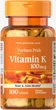Витамин К Puritan's Pride Vitamin K 100 мкг 100 таблеток в упаковке (ARE-573197) - изображение 1