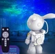 Нічник-проектор зіркового неба "Астронафт-Заєць" з пультом THL-24-63 - чарівна атмосфера космосу та затишку для дитячої кімнати з регулюванням яскравості та енергозберігаючим LED-підсвічуванням - зображення 3