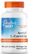 Ацетил карнітин Doctor's Best Acetyl-L-Carnitin 1000 мг 120 капсул 500 мг в 1 капсулі в упаковці (ARE-573344) - зображення 1