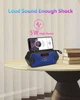 Мультифункціональний FM радіоприймач / Bluetooth-колонка з акумулятором LED-дисплей MP3-плеєр USB / TF / MIC / AUX / TWS blue - зображення 2
